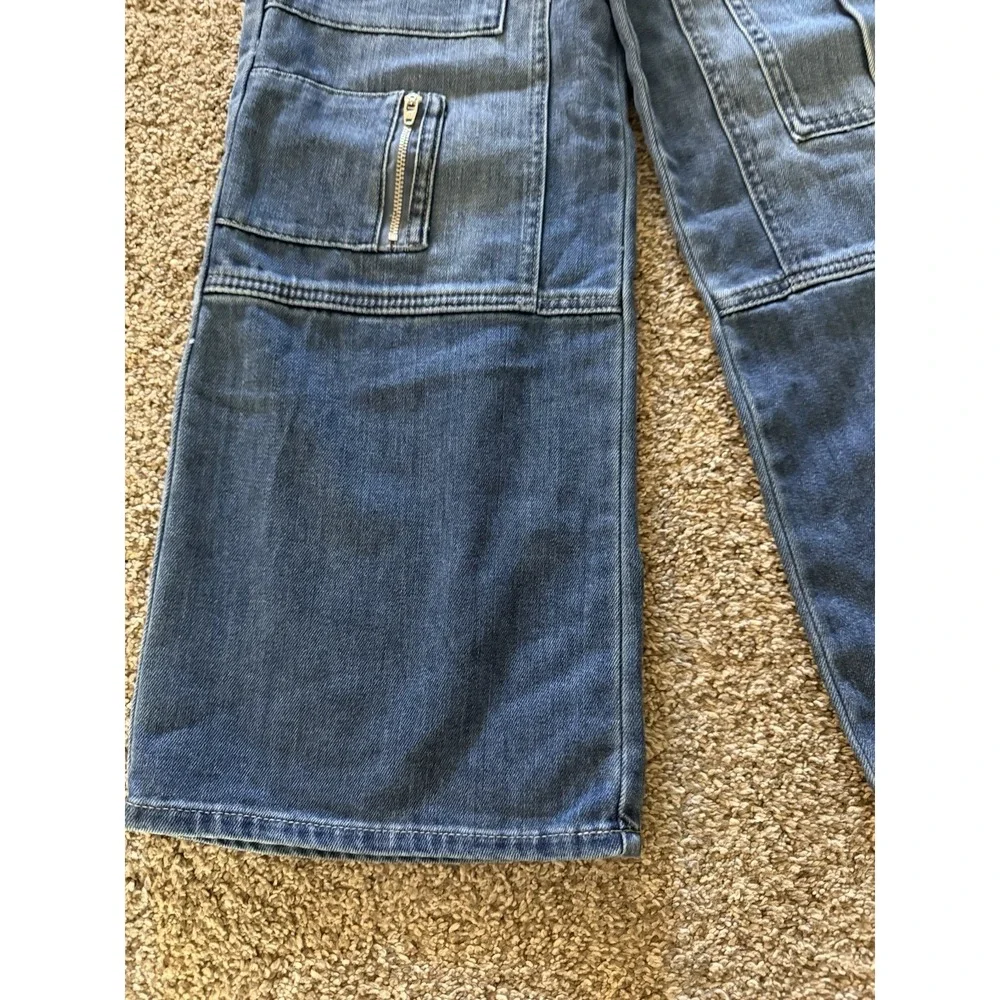 Youth Tractr‎ Wide Legged Cargo Pants with Zipper Pocket Girls Size 8 NWOT